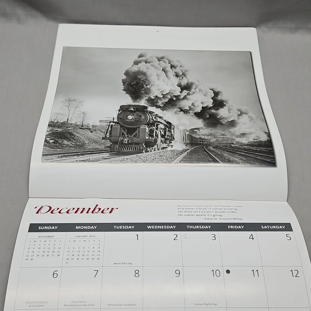Classic Trains 2015 16-Month Railroad Calendar